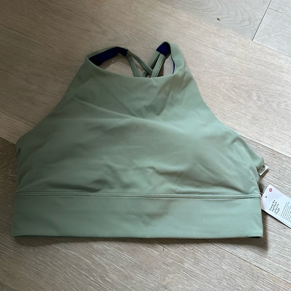 NWT Lululemon Energy Bra Long Line High Neck Tough sz 12